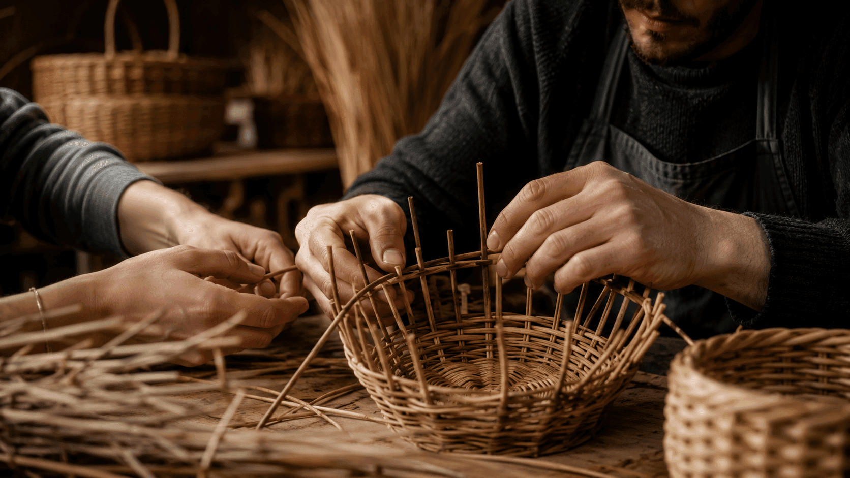 Workshop di cesteria e intreccio: un format lento che conquista